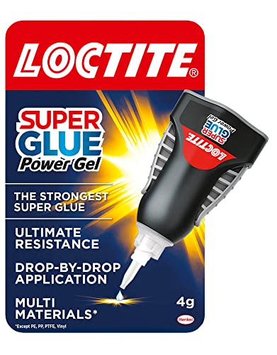 Loctite Super Glue Power Flex Control, Flexible Super Glue Gel, Superglue with Non-Drip Formula for Vertical Applications, Clear Glue with Precise Nozzle, 1x3 g